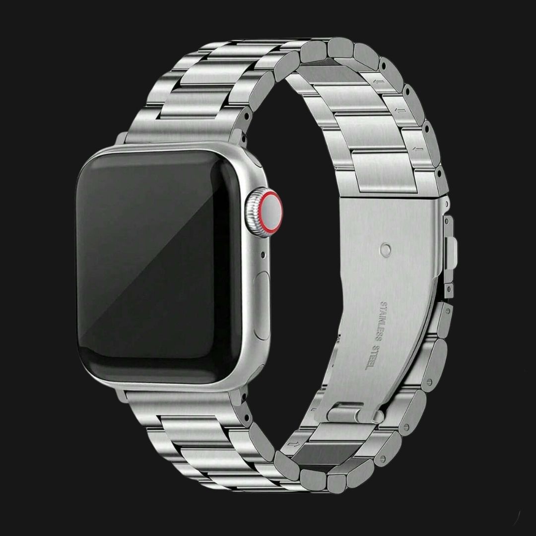 Silver SteelFlex Apple Watch Straps