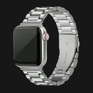 Silver SteelFlex Apple Watch Straps