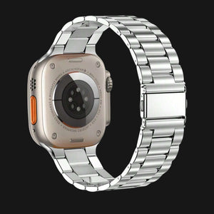 Silver SteelFlex Apple Watch Straps