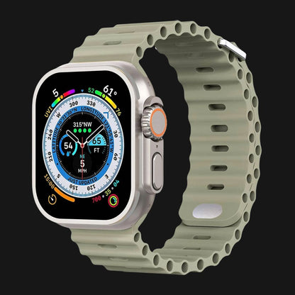 Green AdventureFlex Silicone Apple Watch Strap
