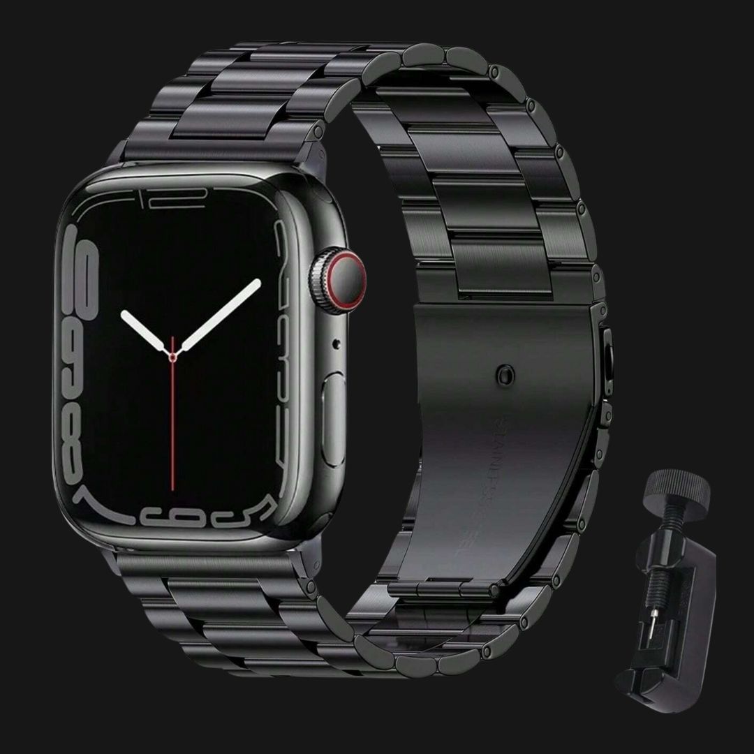 Black SteelFlex Apple Watch Straps