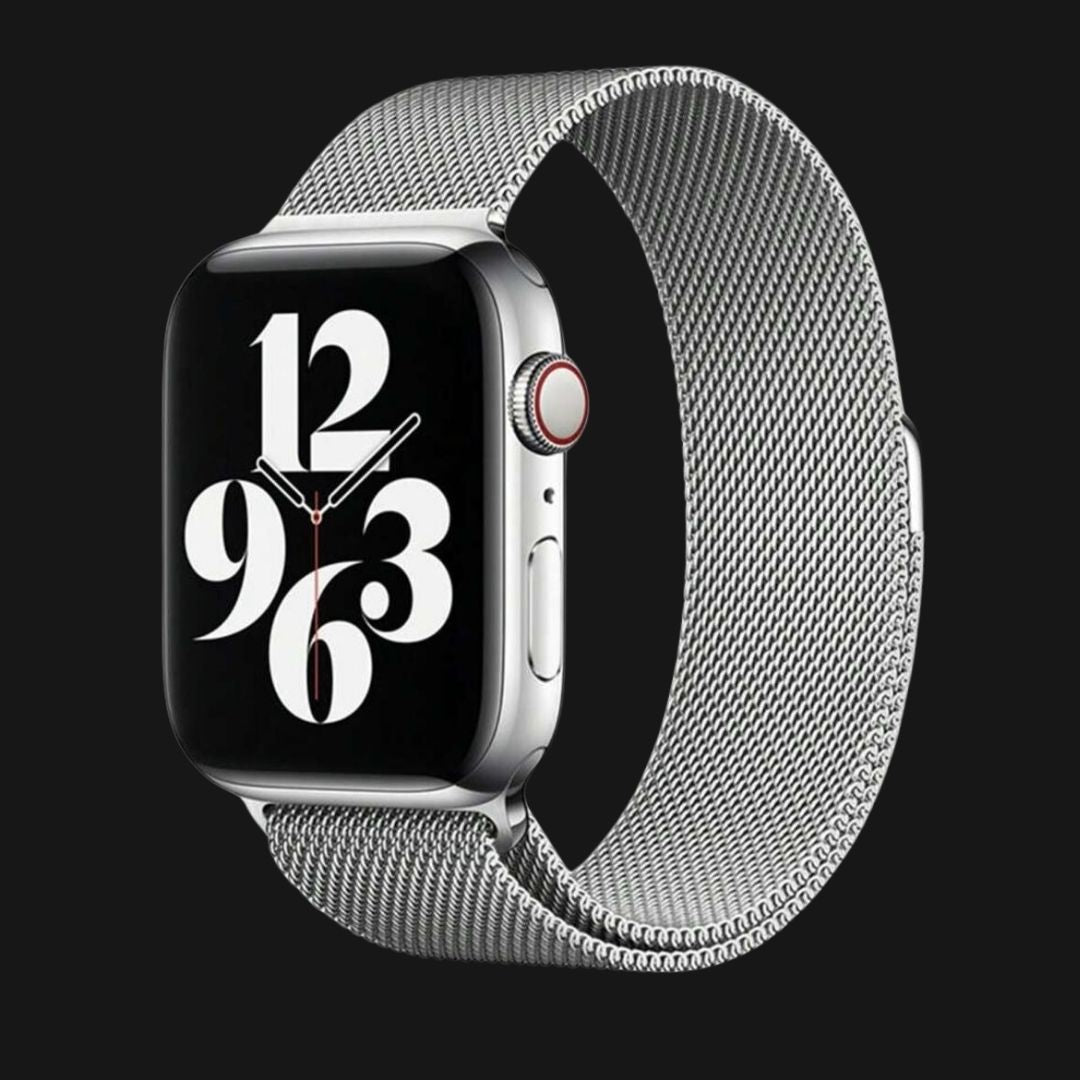 Silver SteelFlex Apple Watch Strap