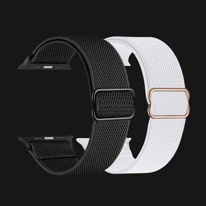 Black & White DoubleSet Nylon Apple Watch Straps