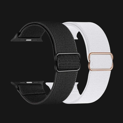 Black & White DoubleSet Nylon Apple Watch Straps