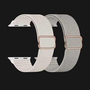 Grey & Light Grey DoubleSet Nylon Apple Watch Straps