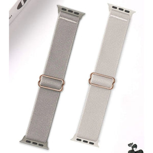 Grey & Light Grey DoubleSet Nylon Apple Watch Straps