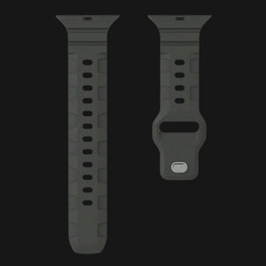 Army BlackFlex Silicone Apple Watch Straps