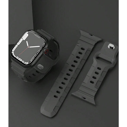 Army BlackFlex Silicone Apple Watch Straps