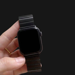 Black SmoothSteel Apple Watch Strap