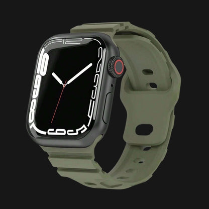 Army GreenFlex Silicone Apple Watch Straps