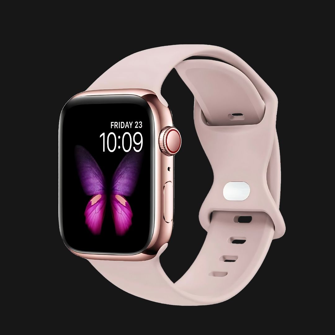 Salty PinkFlex Silicone Apple Watch Straps