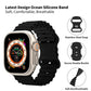 Black AdventureFlex Silicone Apple Watch Strap
