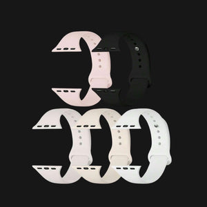 5pc Multipack Silicone Apple Watch Straps