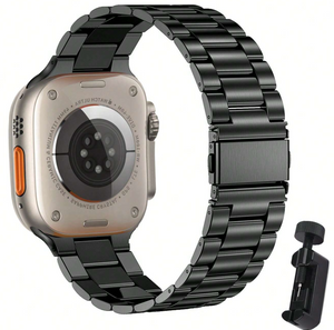 Black SteelFlex Apple Watch Straps