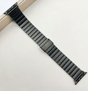 Black SmoothSteel Apple Watch Strap